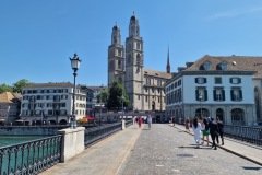 Grossmünster Church from Münsterbrücke