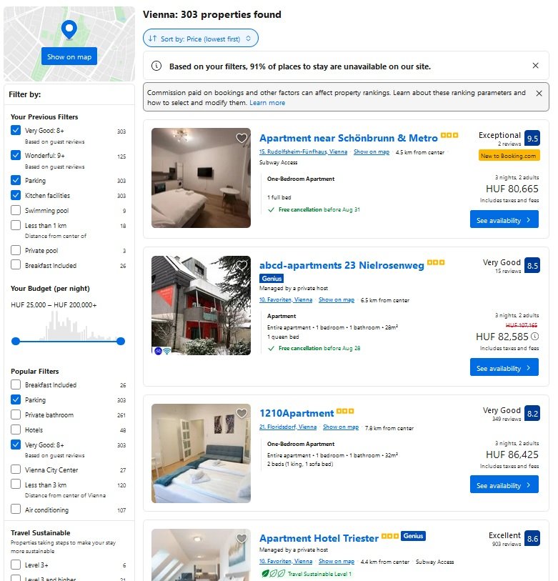 Best deals on Booking step 5