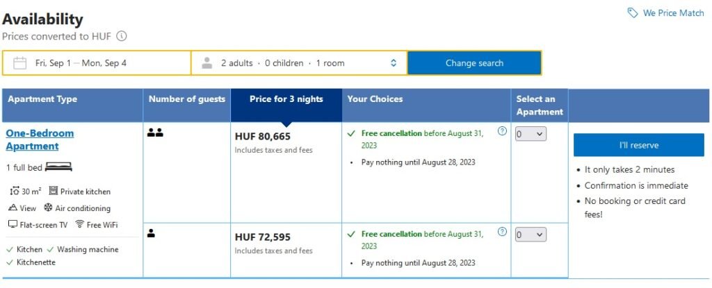 Best deals on Booking step 6