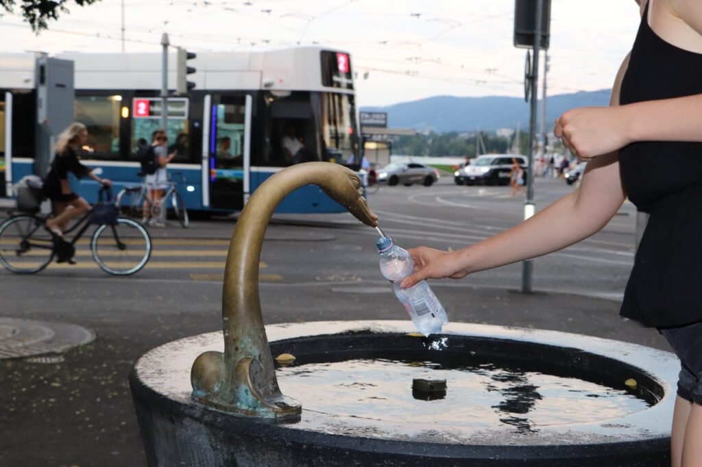 Fresh water fountain in Zurich